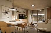 Byt 2+kk 58,7 m2 s terasou 12 m2 a balkónem 6,4 m2 | Radlík - Jílové u Prahy, cena 7986000 CZK / objekt, nabízí 