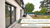 Prodej moderního bytu 4+kk s terasou, zahradou a 2x park. stání v obci Jirny, okr. Praha-východ, cena 12700000 CZK / objekt, nabízí 